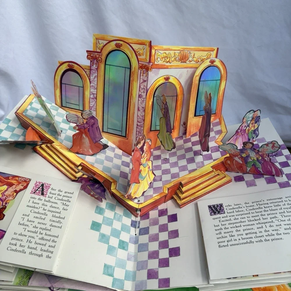 Matthew Reinhart Cinderella Pop-Up Fairy Tale Hardcover Interactive Story Book